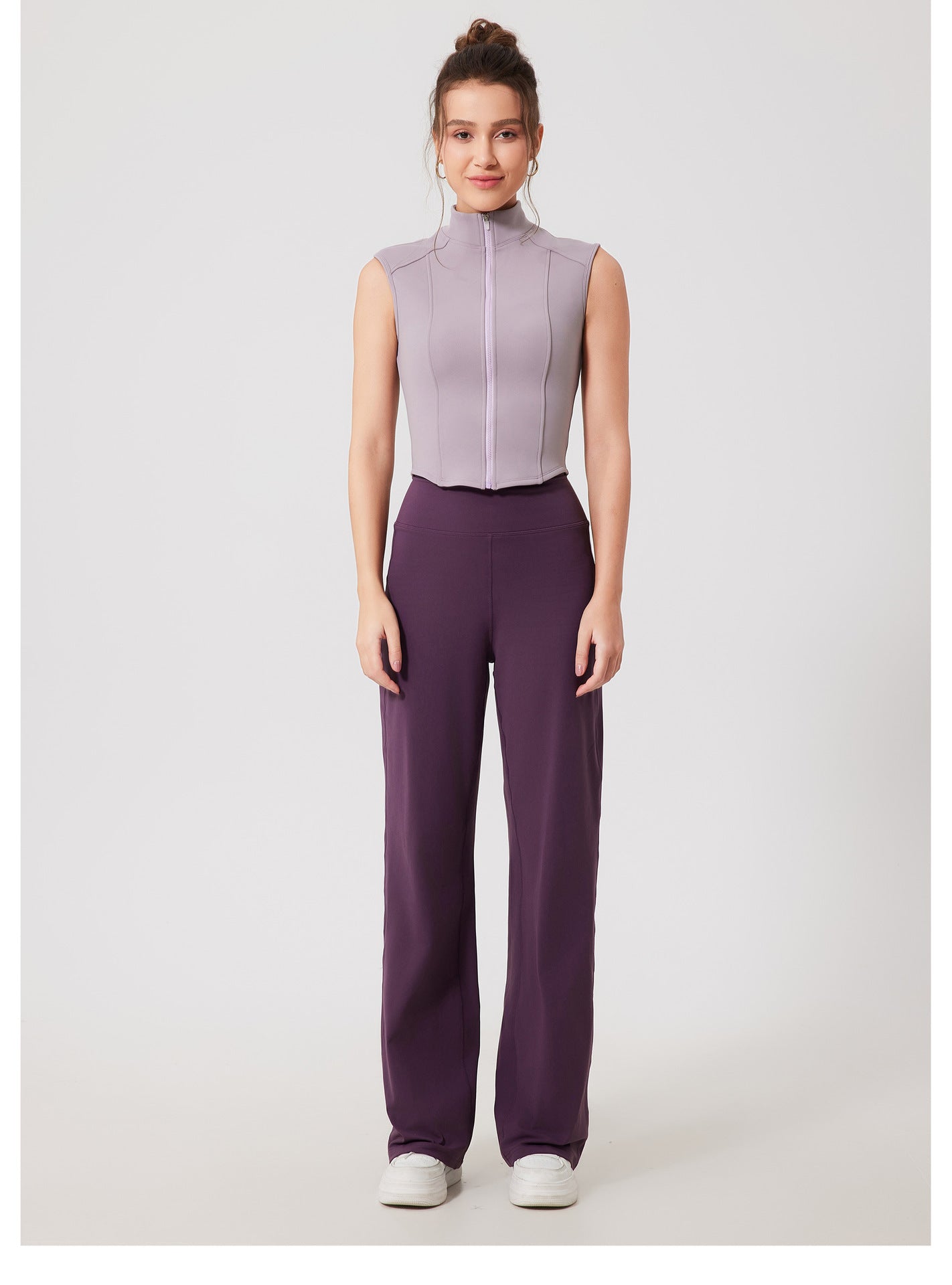 Loose straight-leg trousers for women